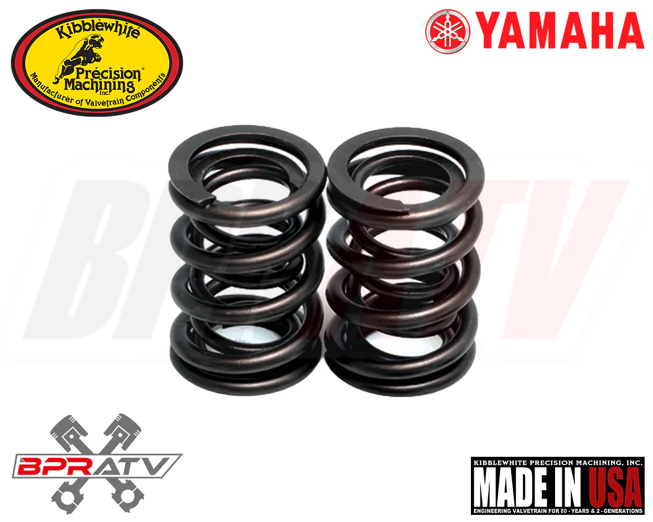Kodiak 400 YFM400 A YFM 400 Kibblewhite Intake Exhaust Valves Spring Kit '87-06 - Image 4
