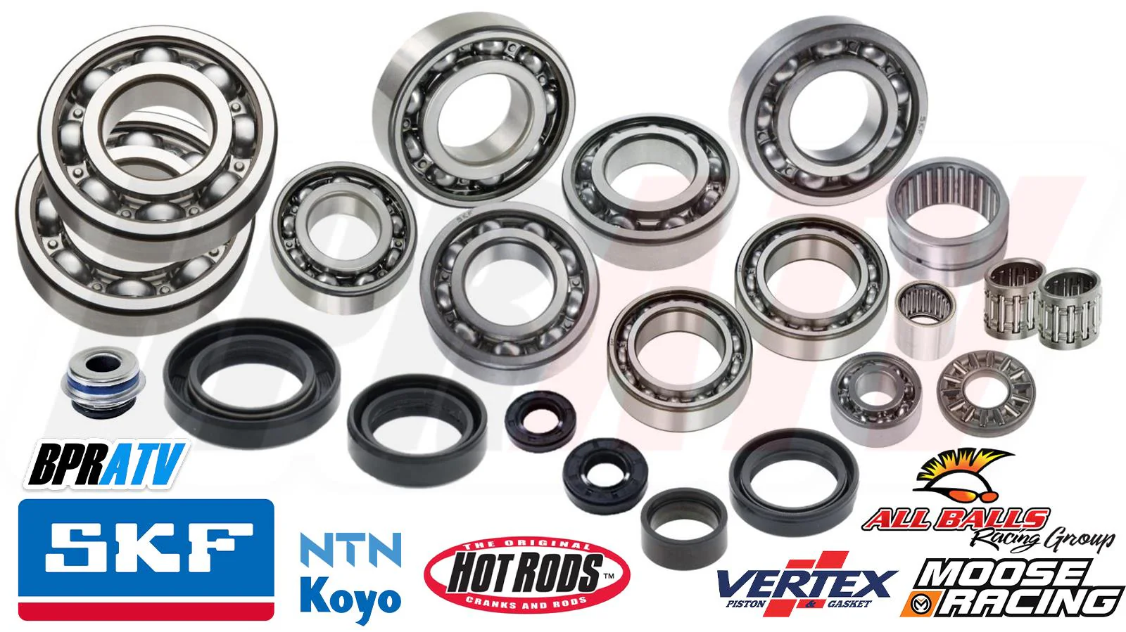 KTM 250 SXF SX-F Motor Engine Bearings SKF HD Aftermarket Bottom End Bearing Kit - Image 2
