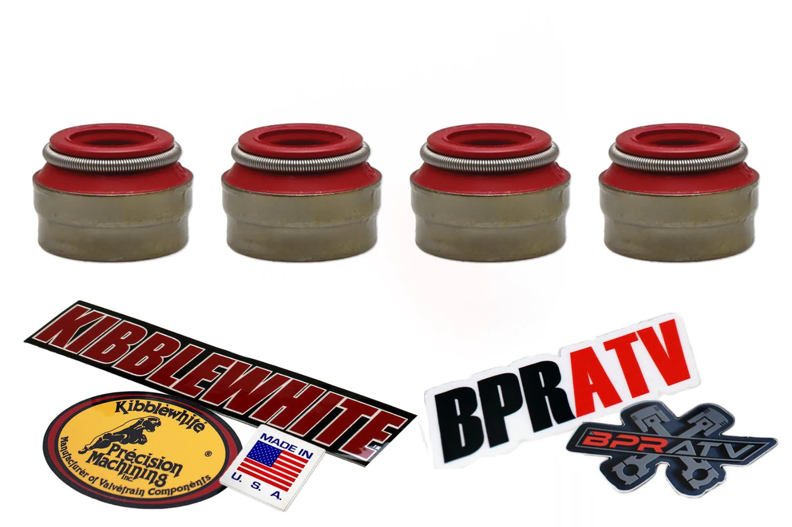 KTM 250 XC-F XCF SX-F SXF Kibblewhite Head Red Viton Valves Stem Seals Kit All 4 - Image 5