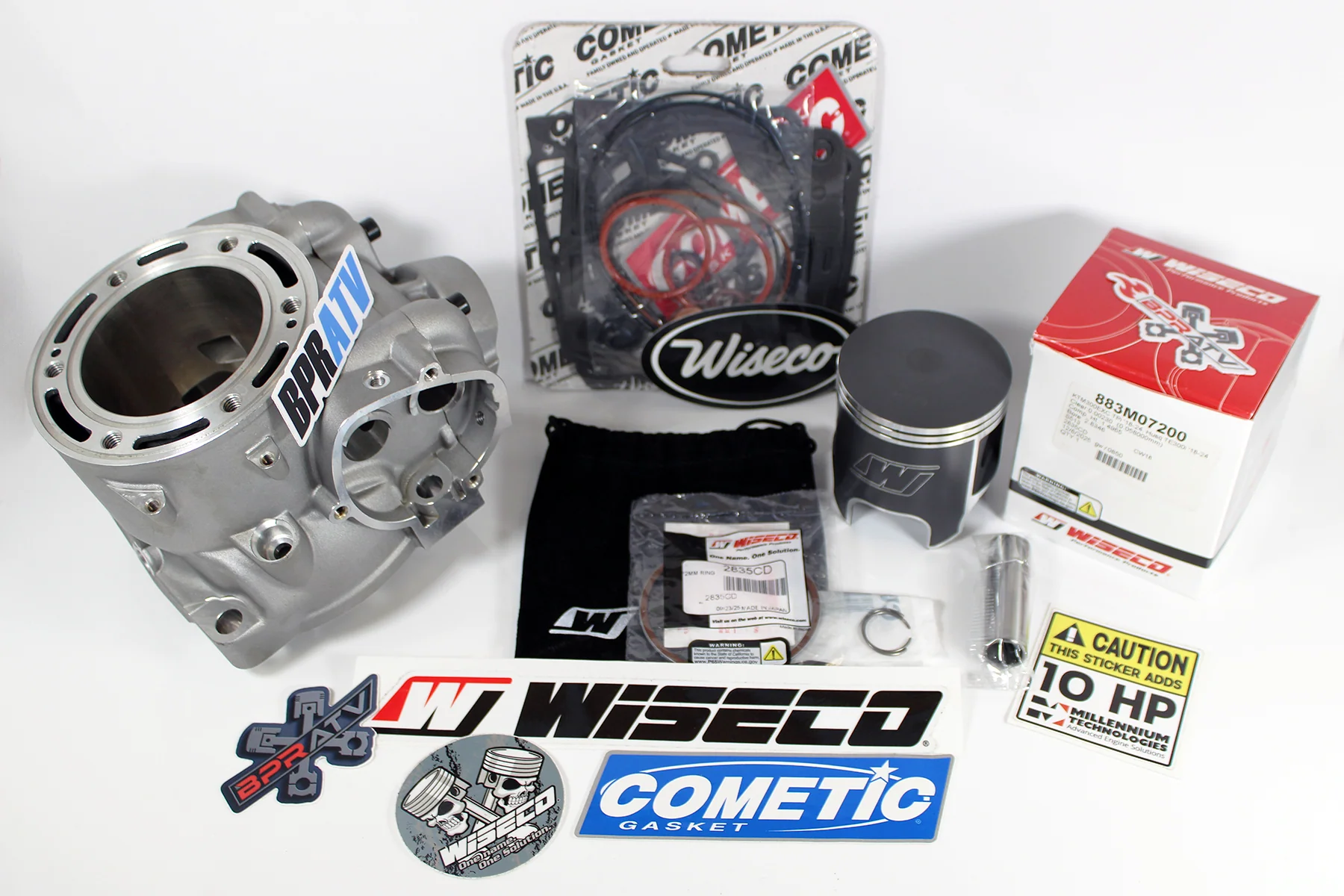 Husqvarna TE 300i TX 300i 72mm Top End Kit Wiseco Piston BPRATV Cylinder Rebuild - Image 14