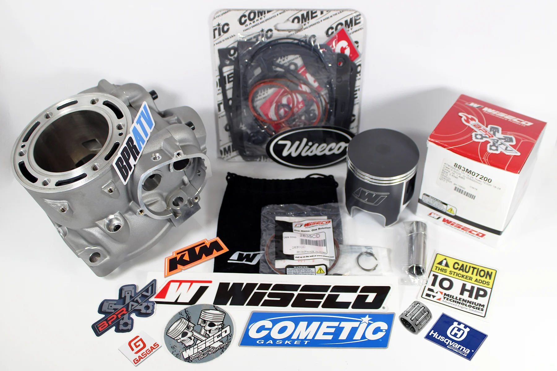 Husqvarna TE 300i TX 300i 72mm Top End Kit Wiseco Piston BPRATV Cylinder Rebuild - Image 15