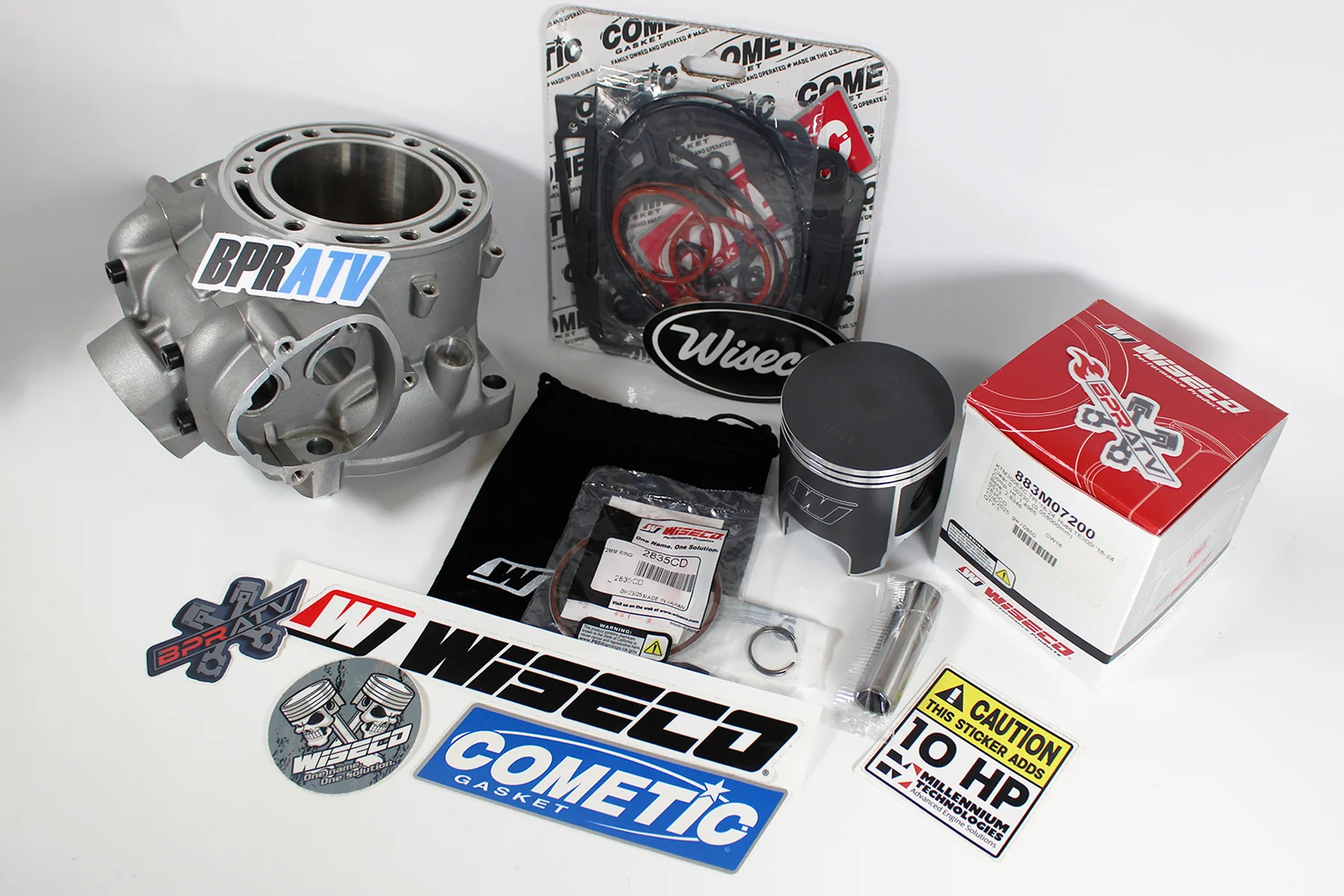 Husqvarna TE 300i TX 300i 72mm Top End Kit Wiseco Piston BPRATV Cylinder Rebuild - Image 3