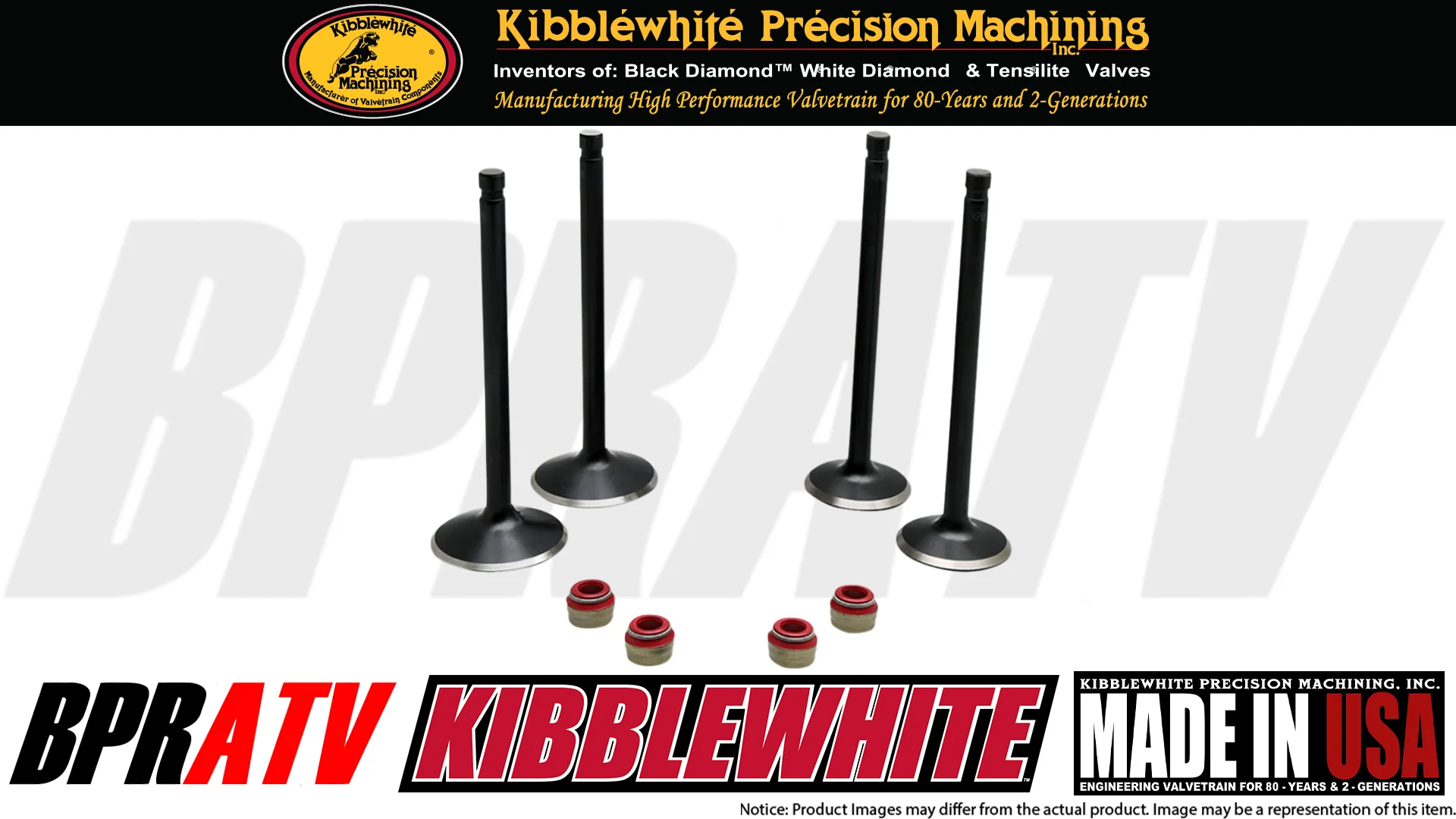 KTM 450 XC-F SX-F XC SX Kibblewhite Race Head Intake & Exhaust Valves Seals Kit - Image 5
