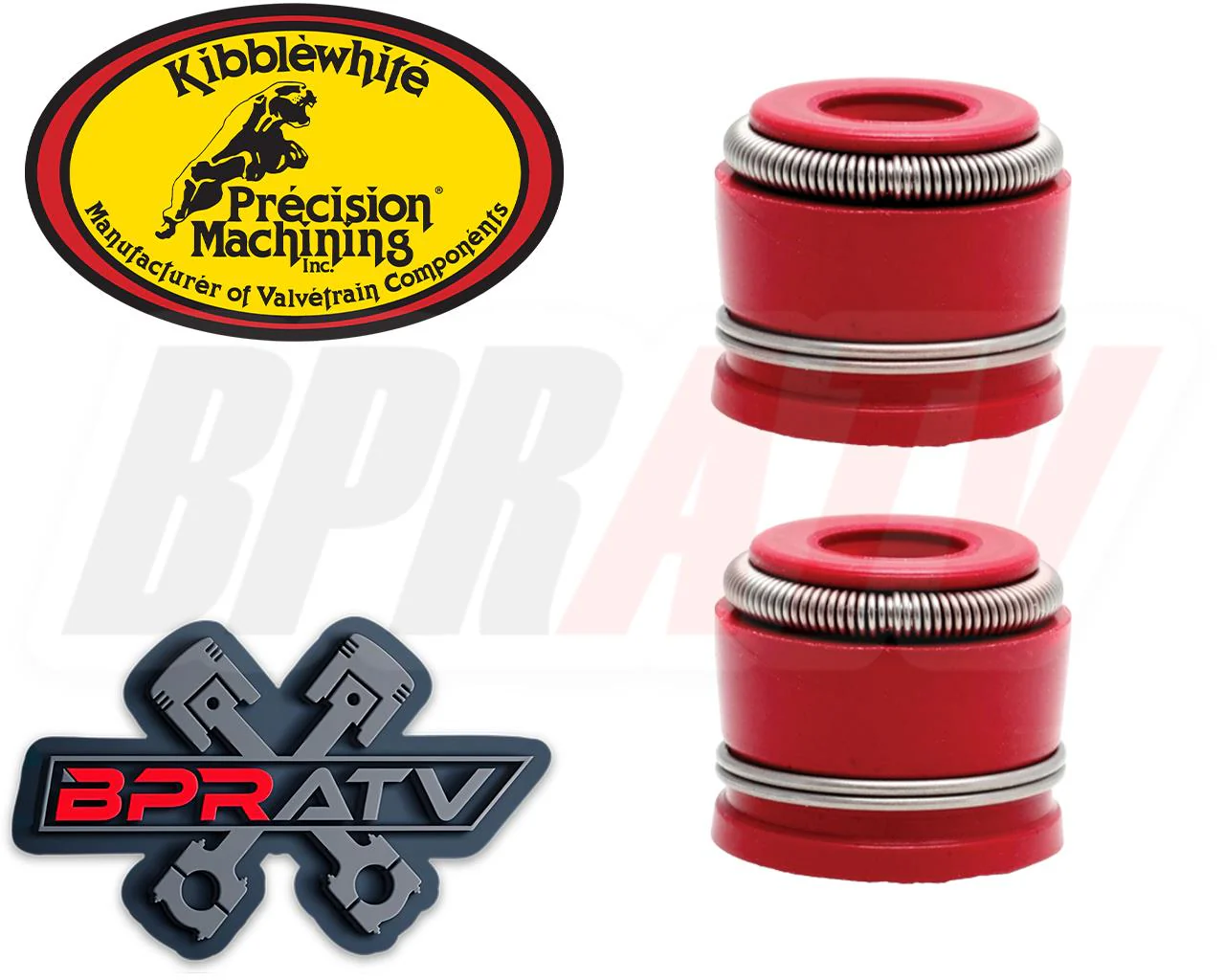 KX250F KX250X 250XC RED Viton Valve Stem Seals Kibblewhite x4 OEM 92049-1349 USA - Image 17