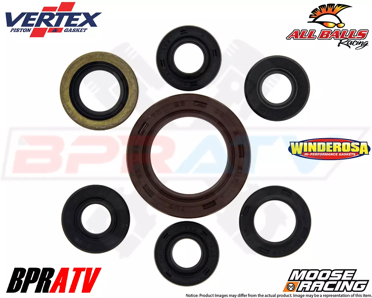 LTR450 LT-R 450 Bearings Motor Engine Bottom End Crank Trans Bearing Upgrade Kit - Image 19