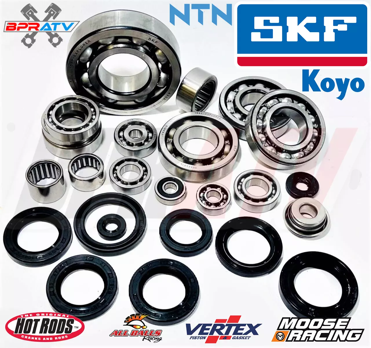 LTR450 LT-R 450 Bearings Motor Engine Bottom End Crank Trans Bearing Upgrade Kit - Image 2