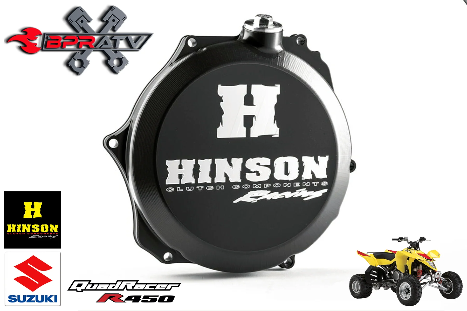 LTR450 LTR 450 Hinson Billetproof Clutch Cover Gasket & BPR TITANIUM Cover Bolts - Image 3