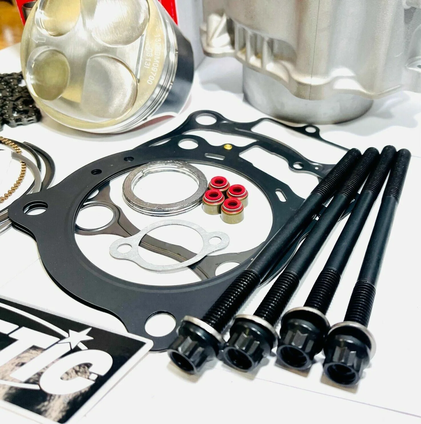 LTR450 LTR 450 Stock Crank Cylinder Rebuild Complete Motor Engine Assembly Kit - Image 6
