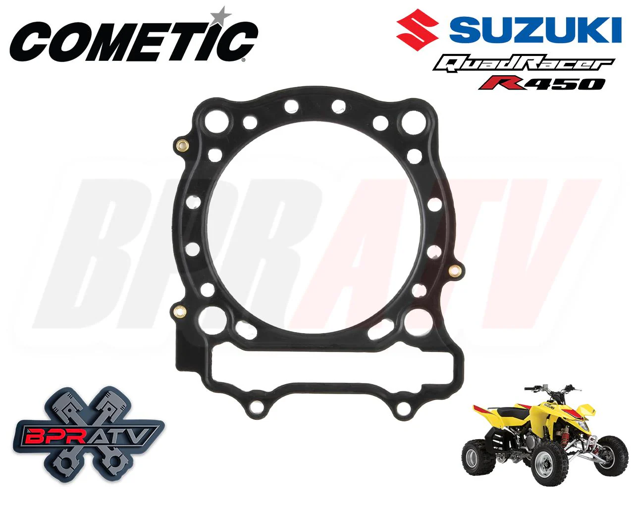 Suzuki LTR450 LTR 450 OEM Stock Bore Cometic 0.027" MLS Cylinder Head Gasket USA - Image 2