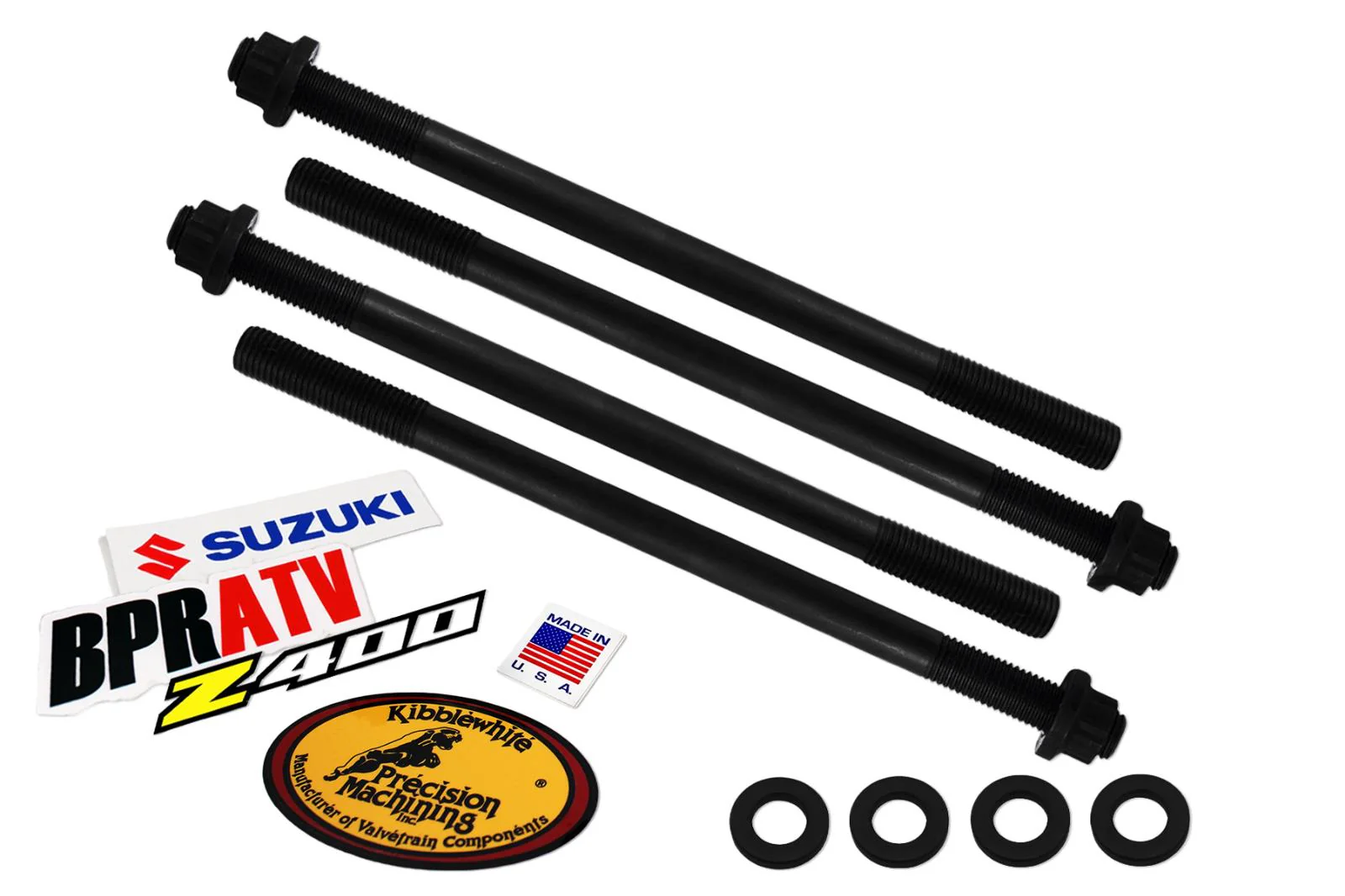 Suzuki LTZ 400 DRZ 400 KIBBLEWHITE Cylinder Head Stud Kit Heavy Duty Upgrade USA - Image 10