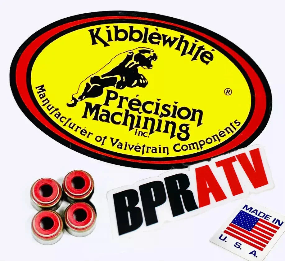 LTZ400 DRZ400 KFX400 Kibblewhite +1mm Valves Set KP RED Viton Seals OEM Upgrade! - Image 12