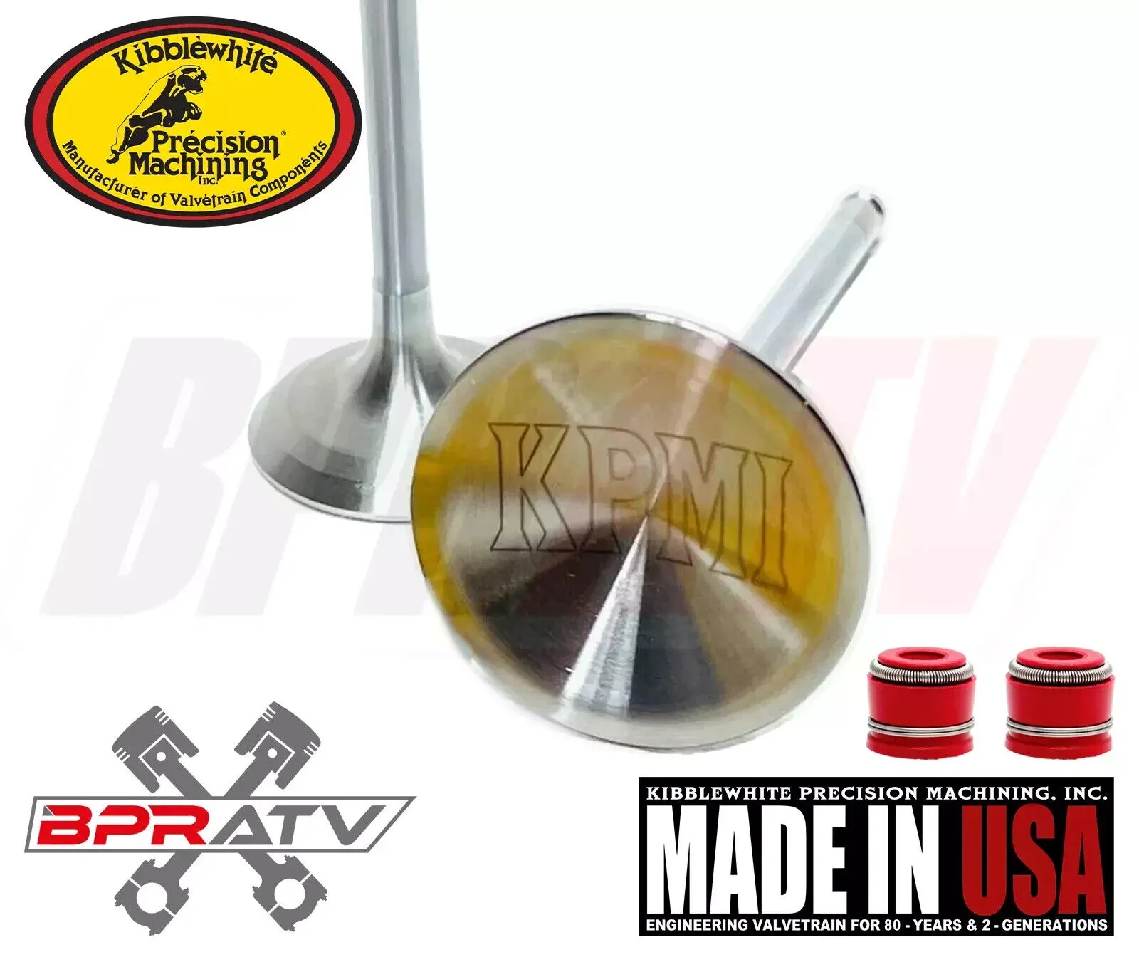 LTZ400 DRZ400 KFX400 Kibblewhite +1mm Valves Set KP RED Viton Seals OEM Upgrade! - Image 13