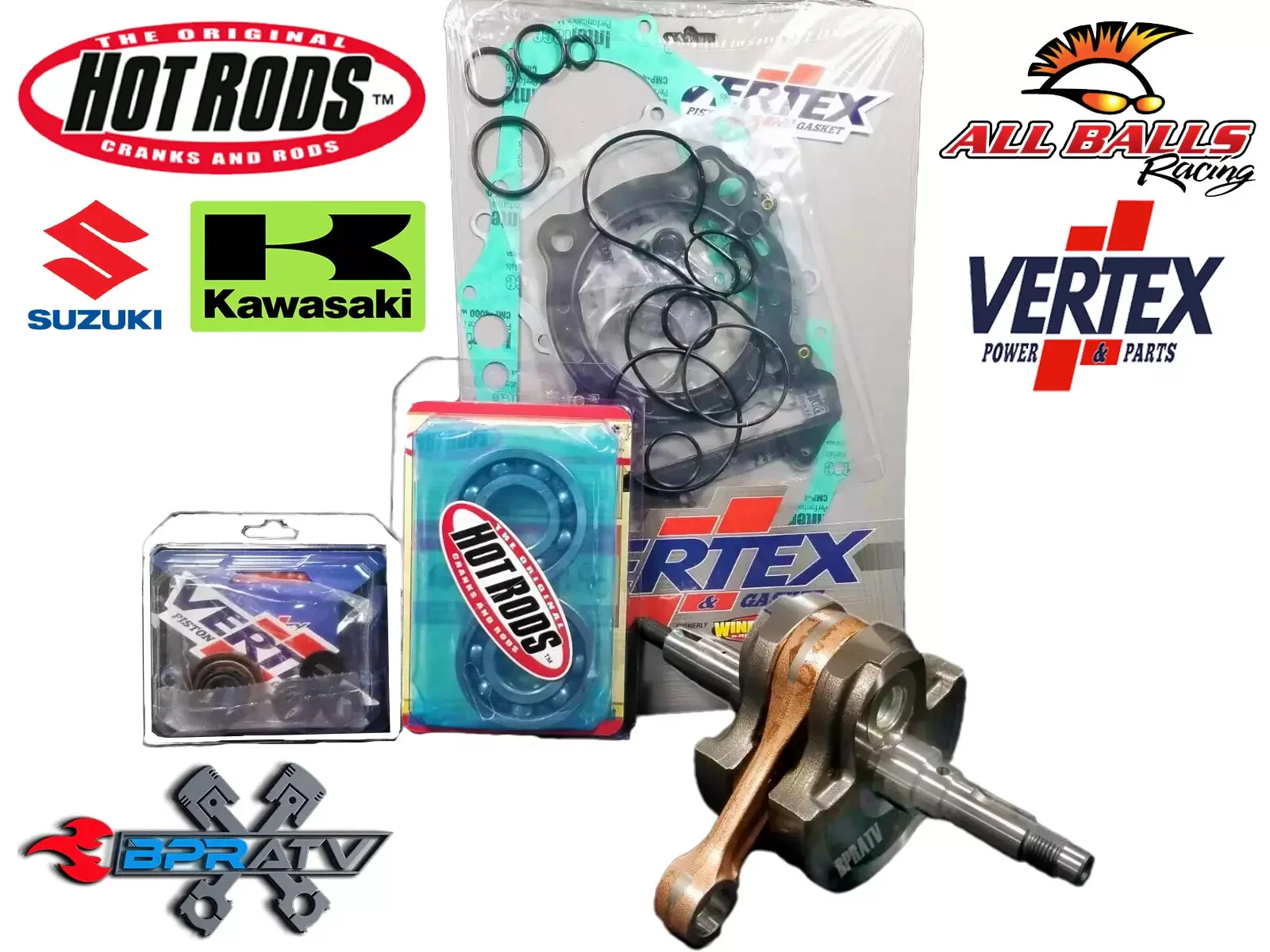 LTZ400 LTZ 400 OEM Bore 90mm Cylinder Wiseco Piston Simple Rebuild Kit & Gaskets - Image 10