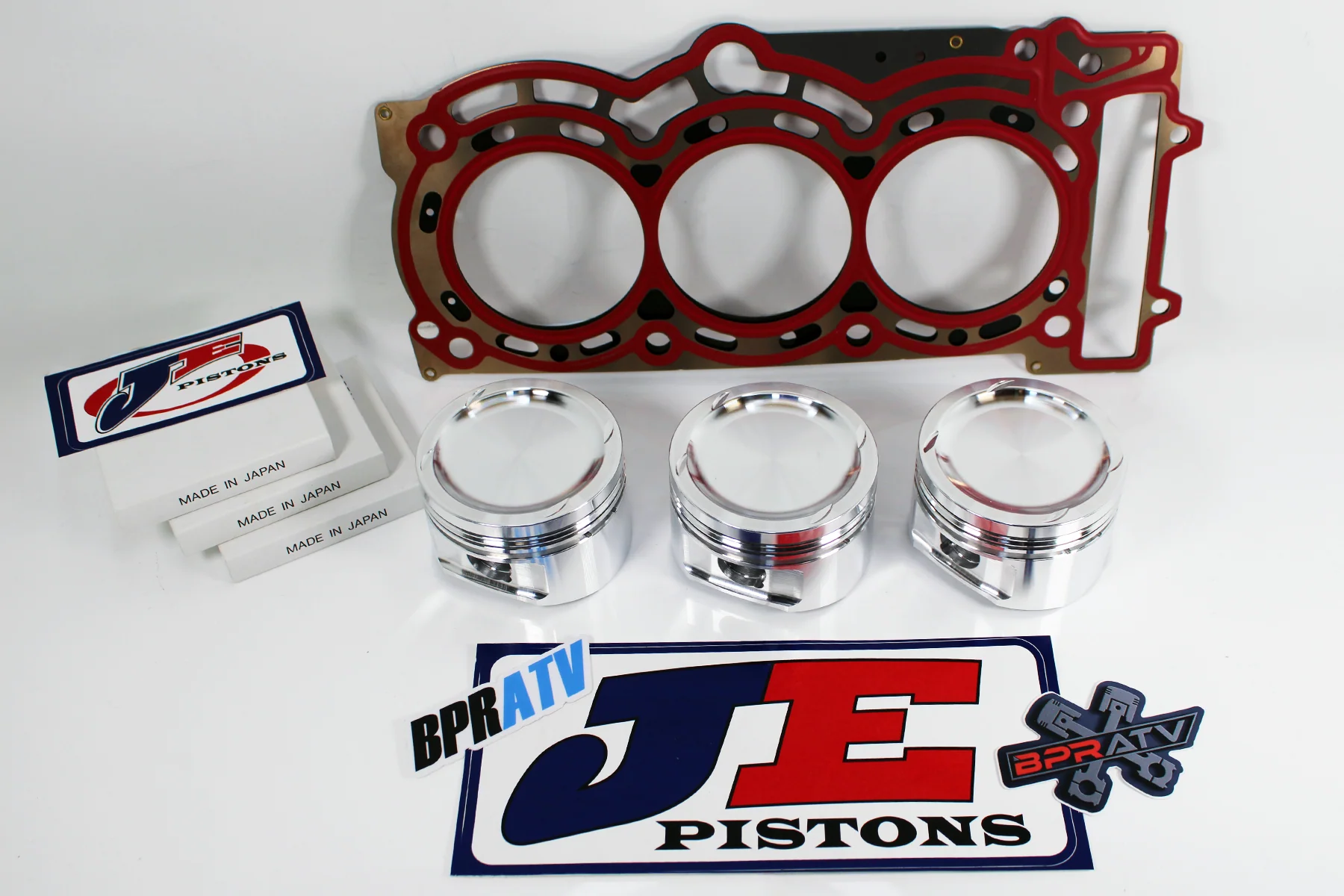 Maverick X3 Turbo JE Forged Piston Kit 74mm 9.5:1 Stock Bore Fits '17-25 Models - Image 5
