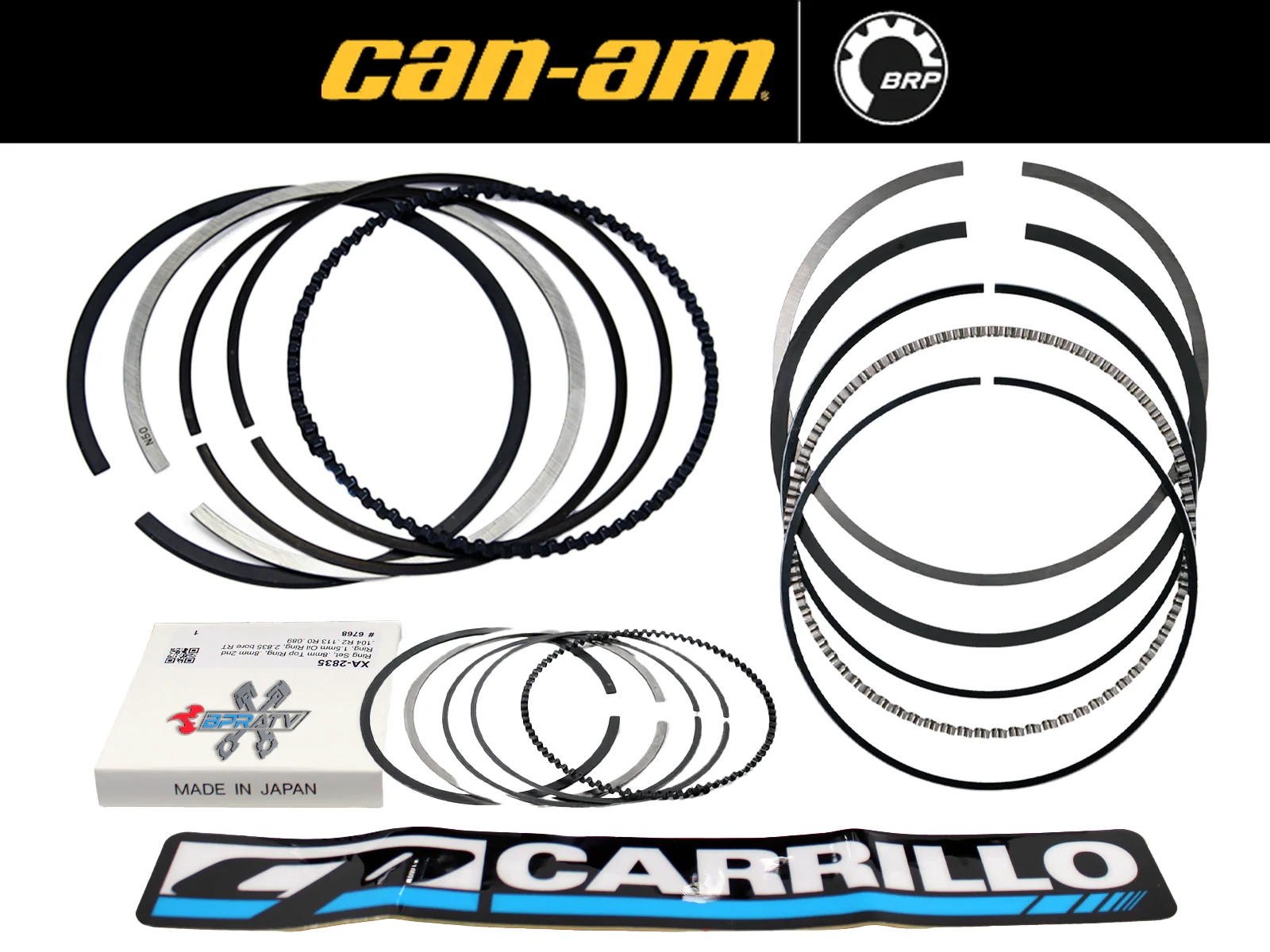 New CP Carrillo 97mm Piston Can Am DS450 13.6 Cometic Top End Gasket EFI XMX XXC - Image 12