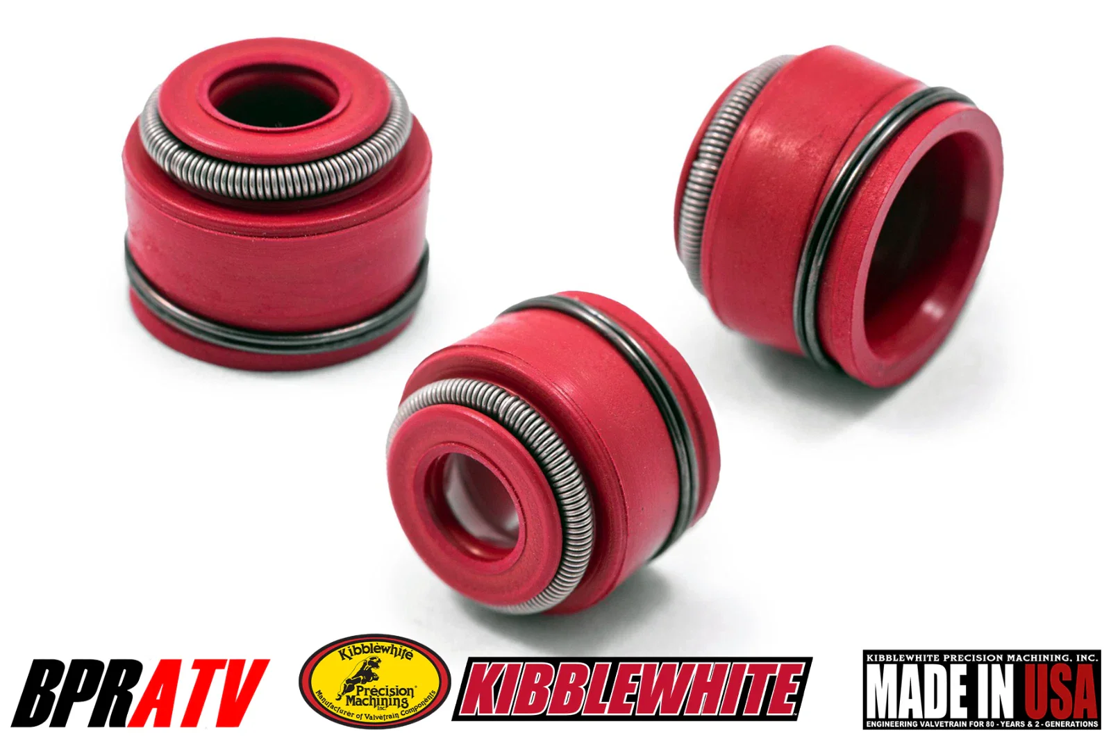 NEW Honda CRF150R Kibblewhite Red Viton Valve Stem Seal Set All Models All Years - Image 8