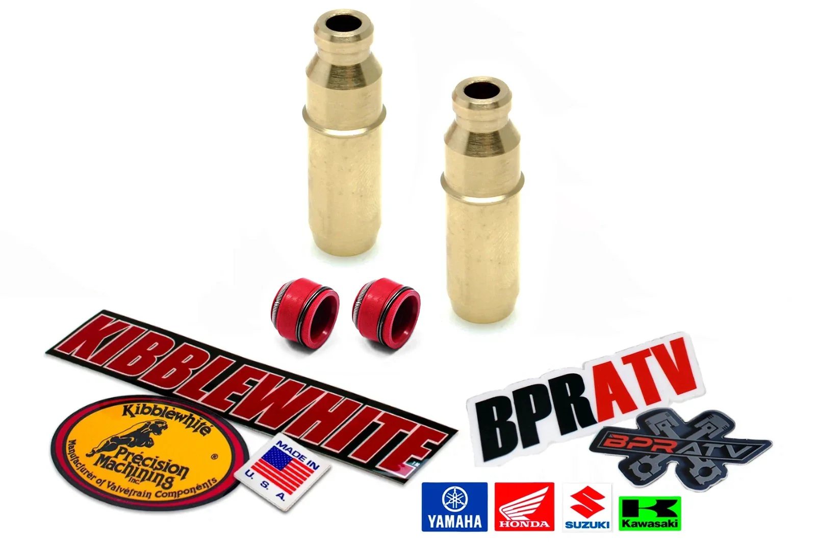 New Kibblewhite Valve Guides RED Seals Kit Suzuki DRZ400 LTZ400 Kawasaki KFX400! - Image 17