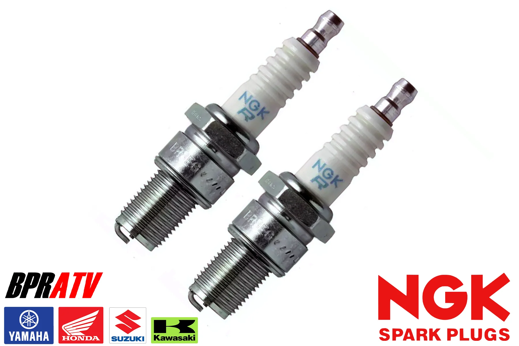 NGK BR8EG RACING Spark Plugs YZ250 WR250 RMZ250 KX500 CR250 CR500 JAPAN Set of 2 - Image 6