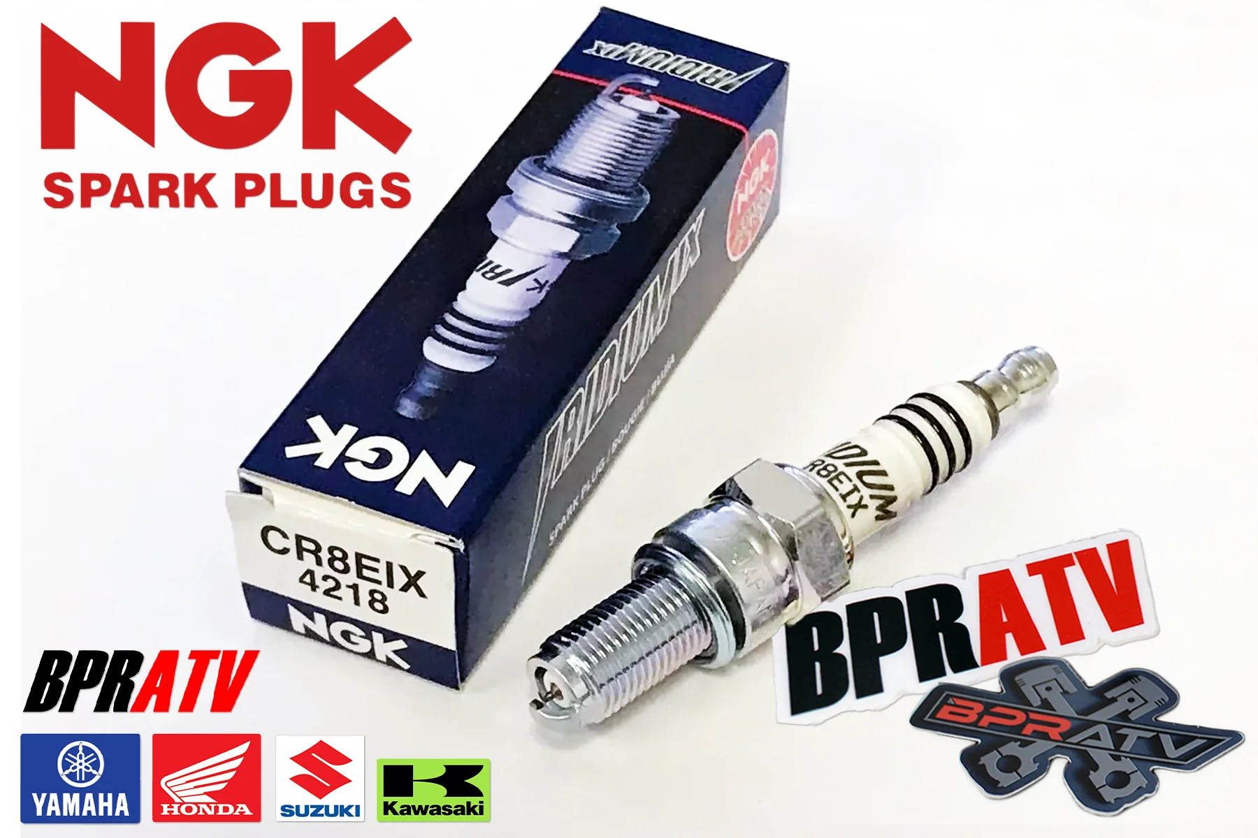 NGK Laser Iridium Spark Plug Part# CR8EIX Yamaha YZ250F YZ450F WR250F YZ426F WR - Image 2