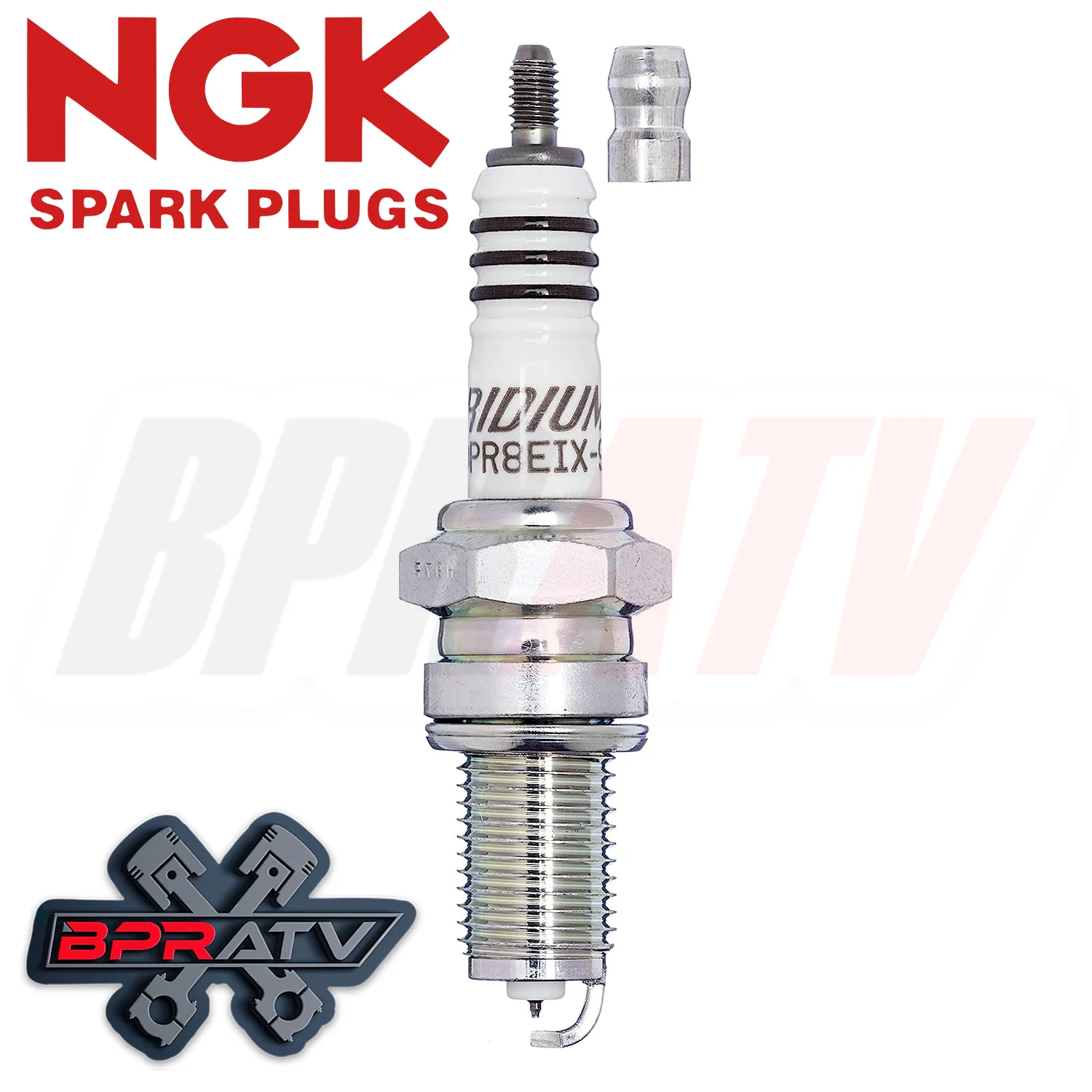 NGK Laser Iridium Spark Plug Part # DCPR8EIX Polaris Predator Outlaw 450 500 525 - Image 2