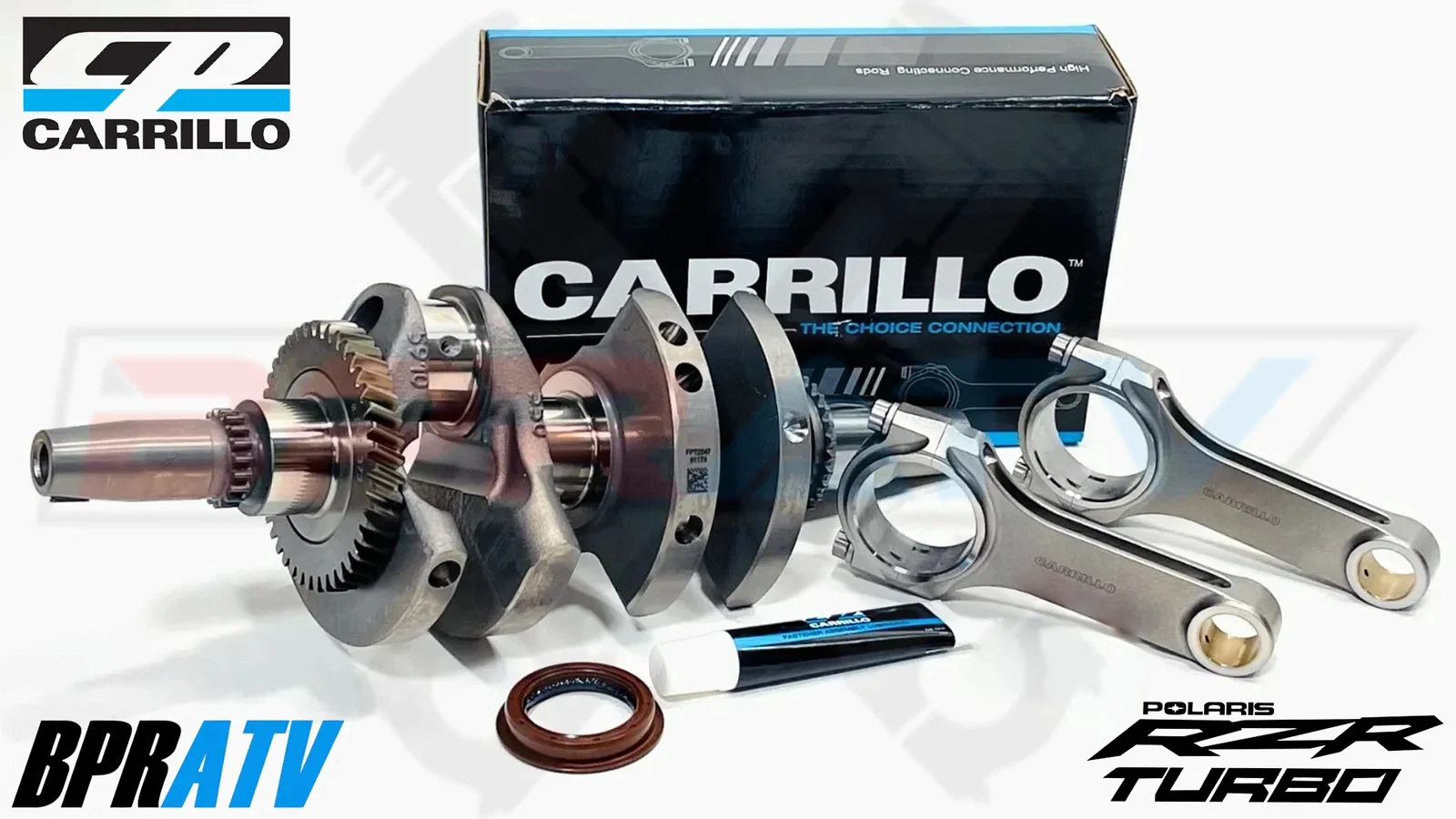 OEM Polaris RZR Turbo Crank CP Carrillo Heavy Duty Rods Motor Gaskets Studs Kit - Image 4
