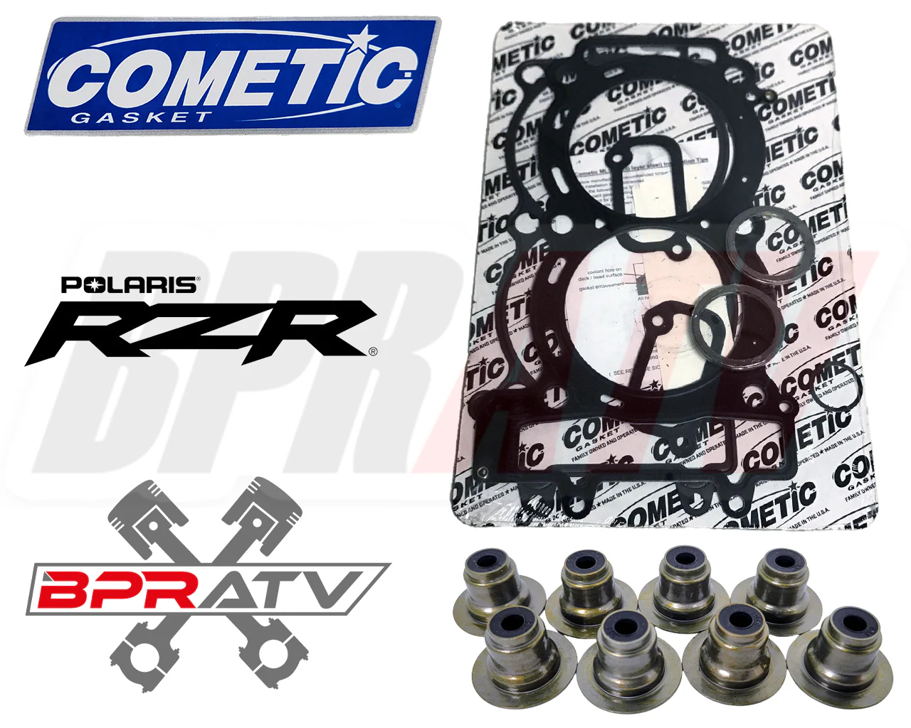 Polaris 2011-2014 RZR 900 XP XP4 900 Top End Rebuild Kit Cylinder Pistons Gasket - Image 5