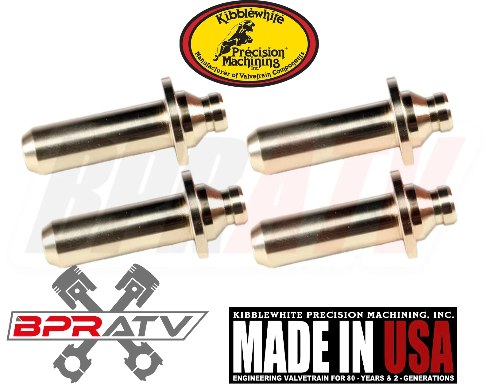 Polaris Predator 500 Kibblewhite Head Intake Exhaust Valve Guides & Viton Seals - Image 3
