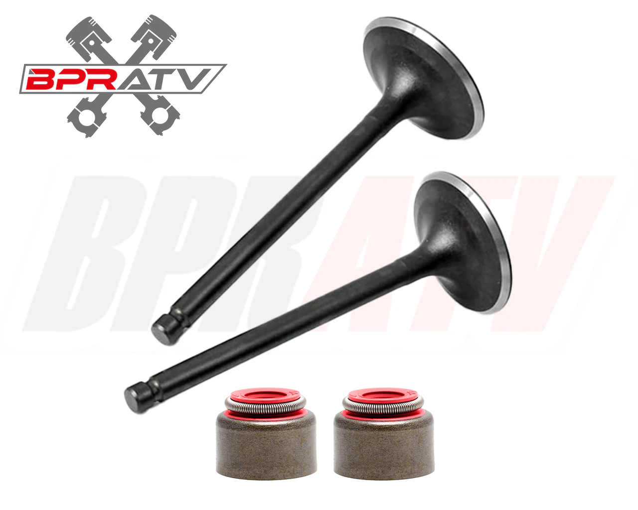 Polaris Predator 500 Kibblewhite Head Intake Exhaust Valves Stem RED VITON Seals - Image 10