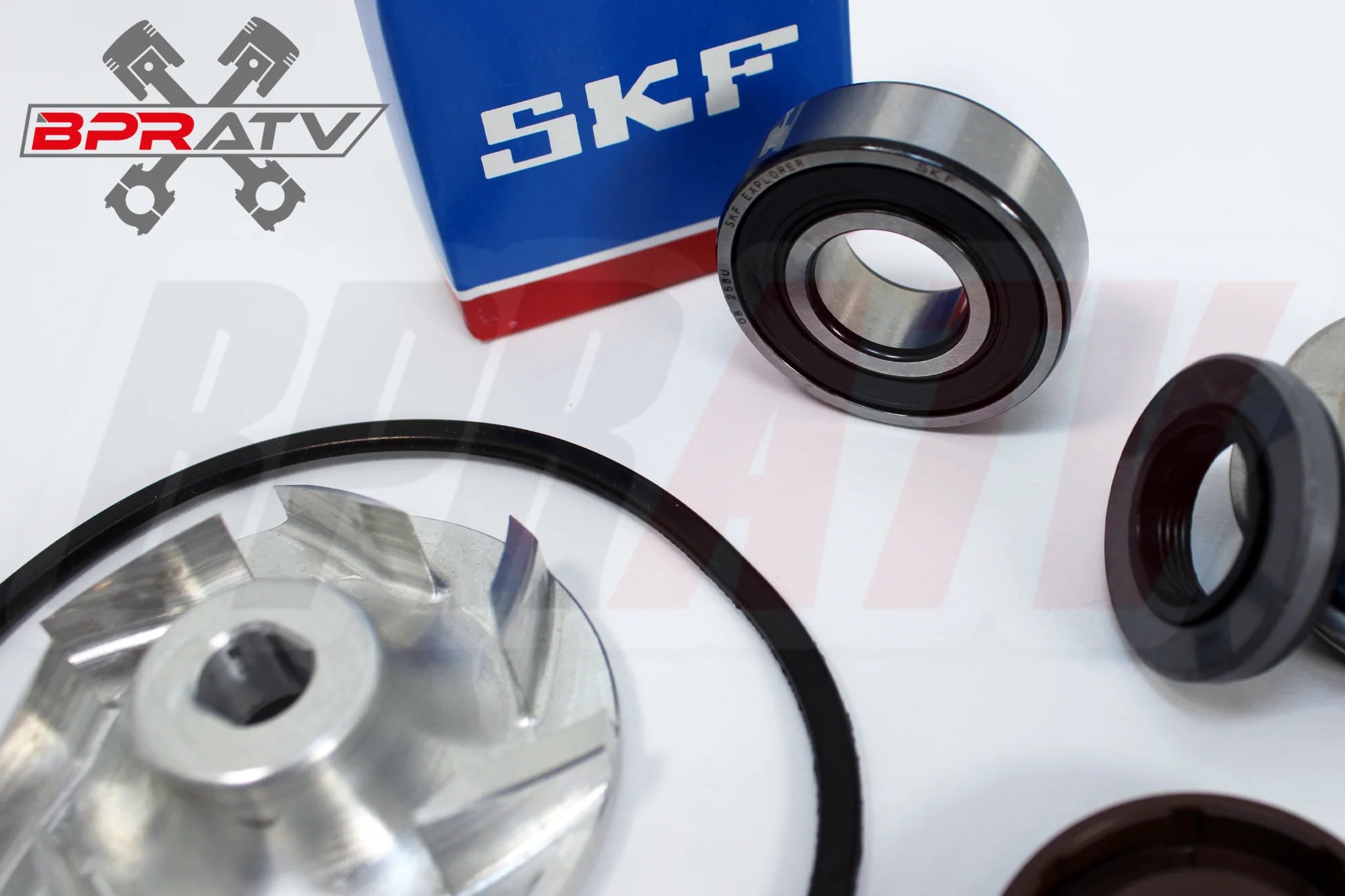 Polaris Ranger Crew 700 Water Pump OEM Upgrade Rebuild Kit SKF + BILLET IMPELLER - Image 4