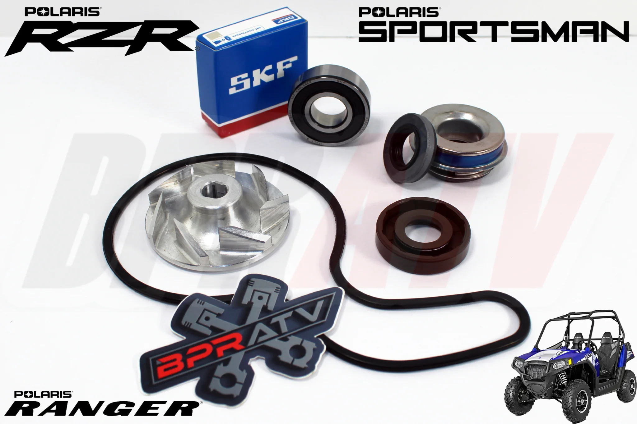 Polaris Ranger RZR 800 Water Pump OEM Upgrade Rebuild Kit BILLET IMPELLER 08-15 - Image 5