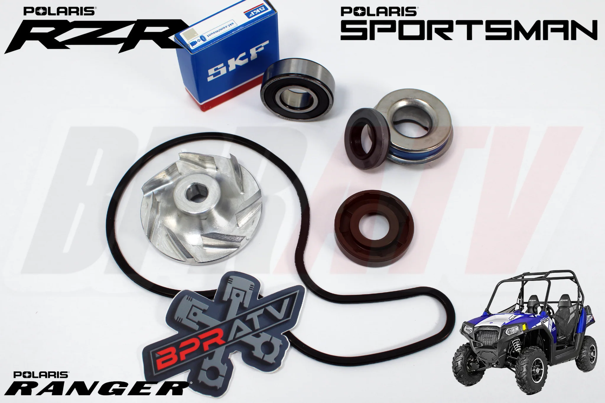 Polaris Ranger RZR 800 Water Pump OEM Upgrade Rebuild Kit BILLET IMPELLER 08-15 - Image 8