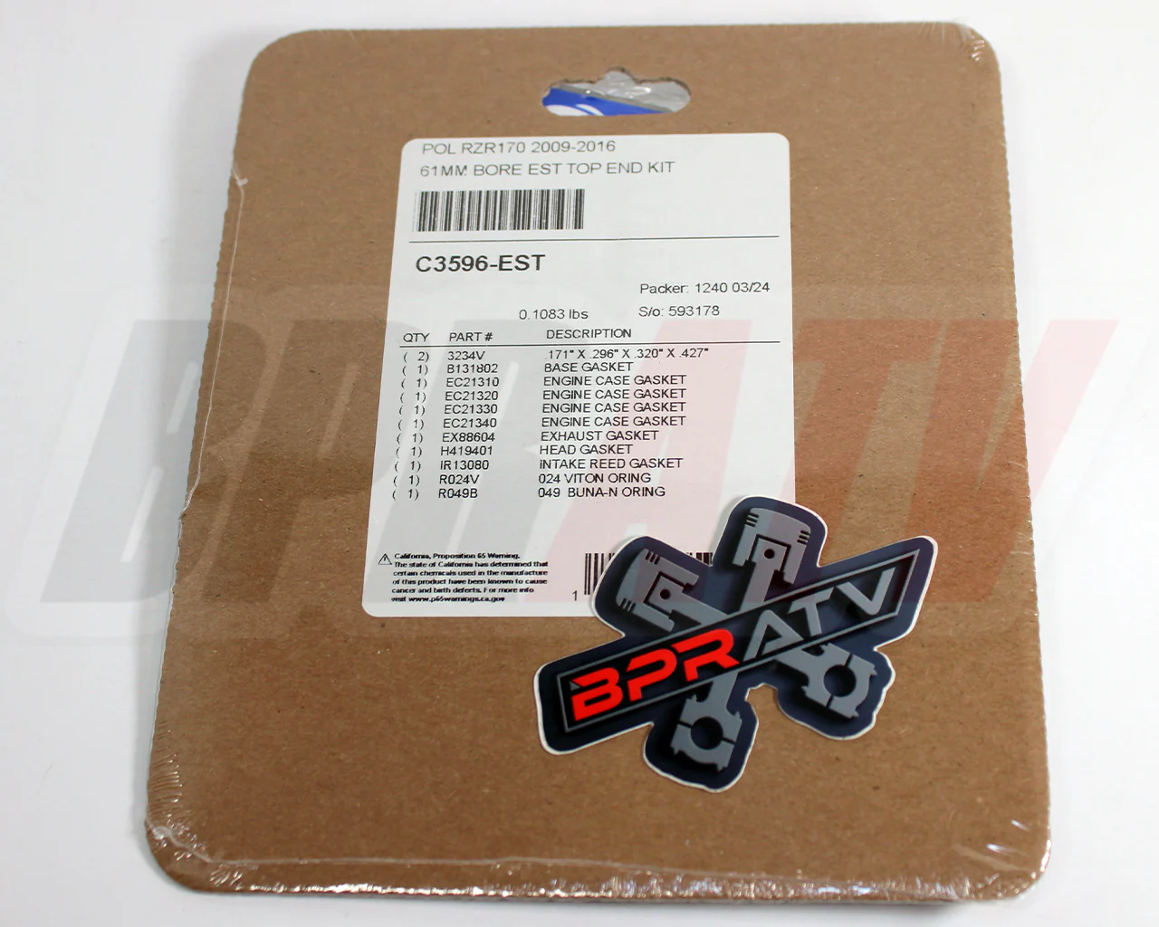 Polaris RZR 170 RZR170 Top End Rebuild Kit Valves Wiseco Piston & Cometic Gasket - Image 10
