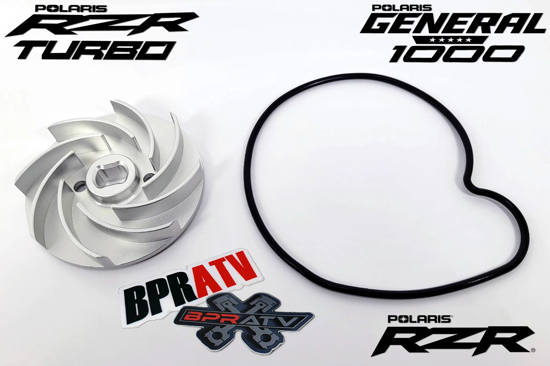 Polaris RZR 900 XP 1000 Billet Water Pump Impeller Kit CNC 5438796 5413811 Seals