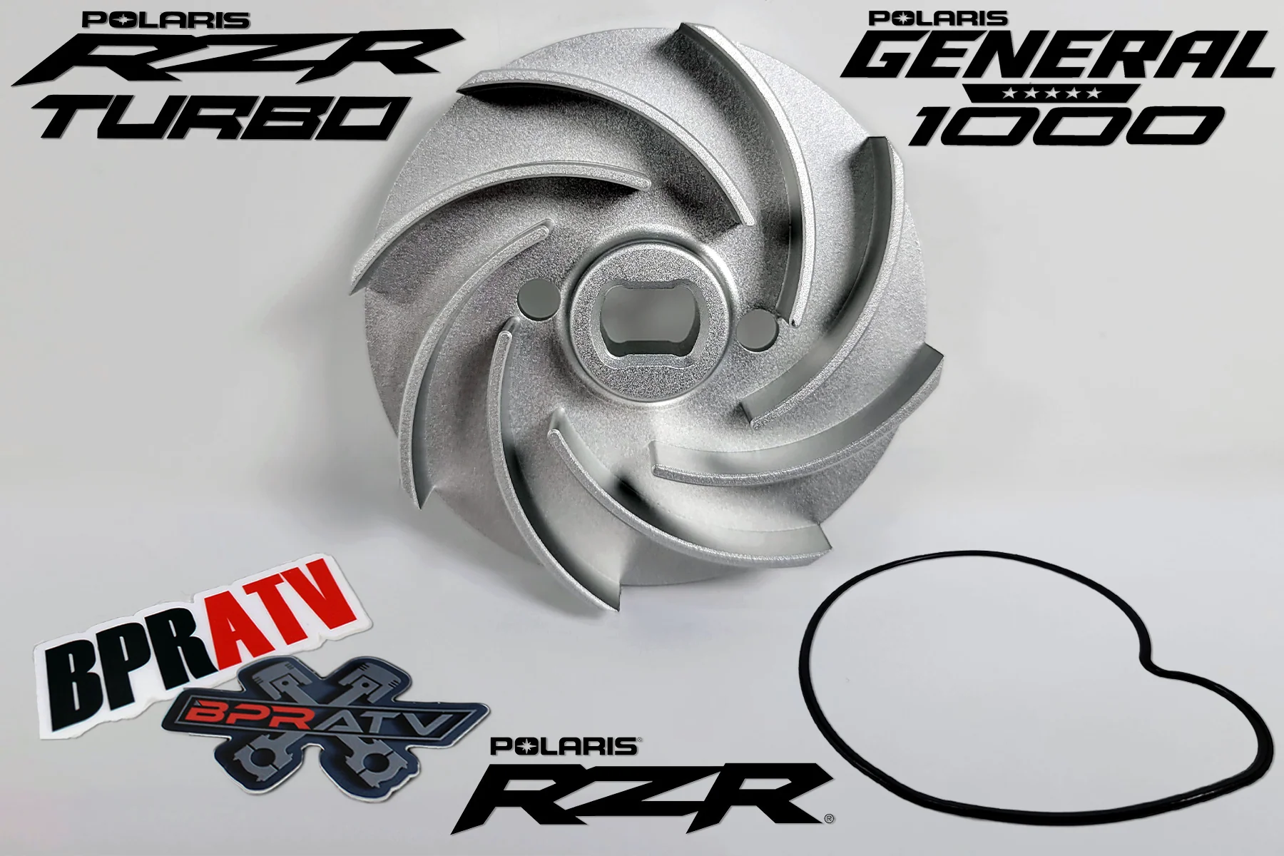 Polaris RZR 900 XP 1000 Billet Water Pump Impeller Kit CNC 5438796 5413811 Seals - Image 2