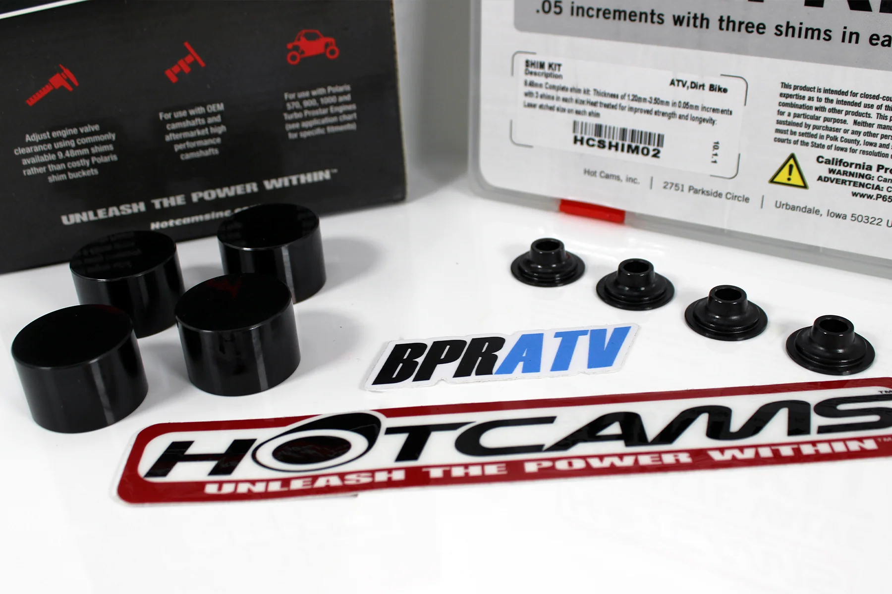 Polaris RZR Ranger Ace 570 Hot Cams Valve Shim Conversion Kit + Hotcams Shim Kit - Image 6
