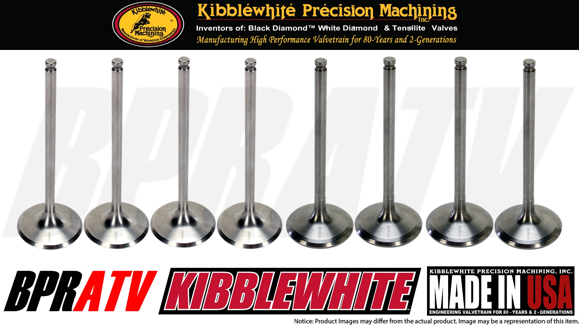 Polaris RZR RS1 Kibblewhite Precision Valve Kit Intake Exhaust Valves RED Seals - Image 4