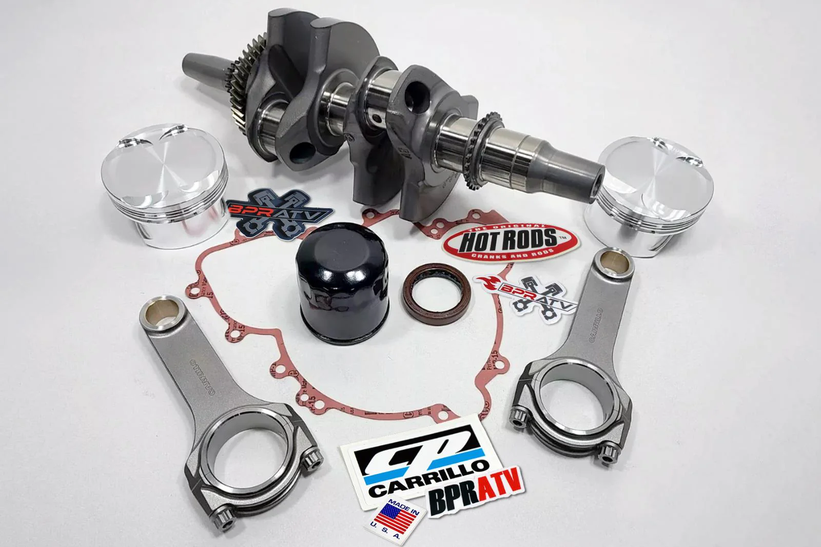 Polaris RZR Turbo S 925 Crank CP Carrillo Heavy Duty Rods Motor Gaskets Pistons - Image 3