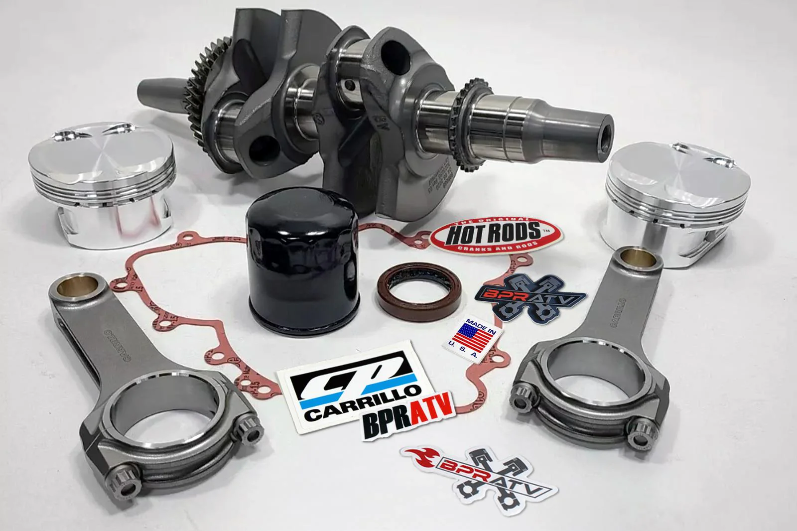 Polaris RZR Turbo S 925 Crank CP Carrillo Heavy Duty Rods Motor Gaskets Pistons - Image 6