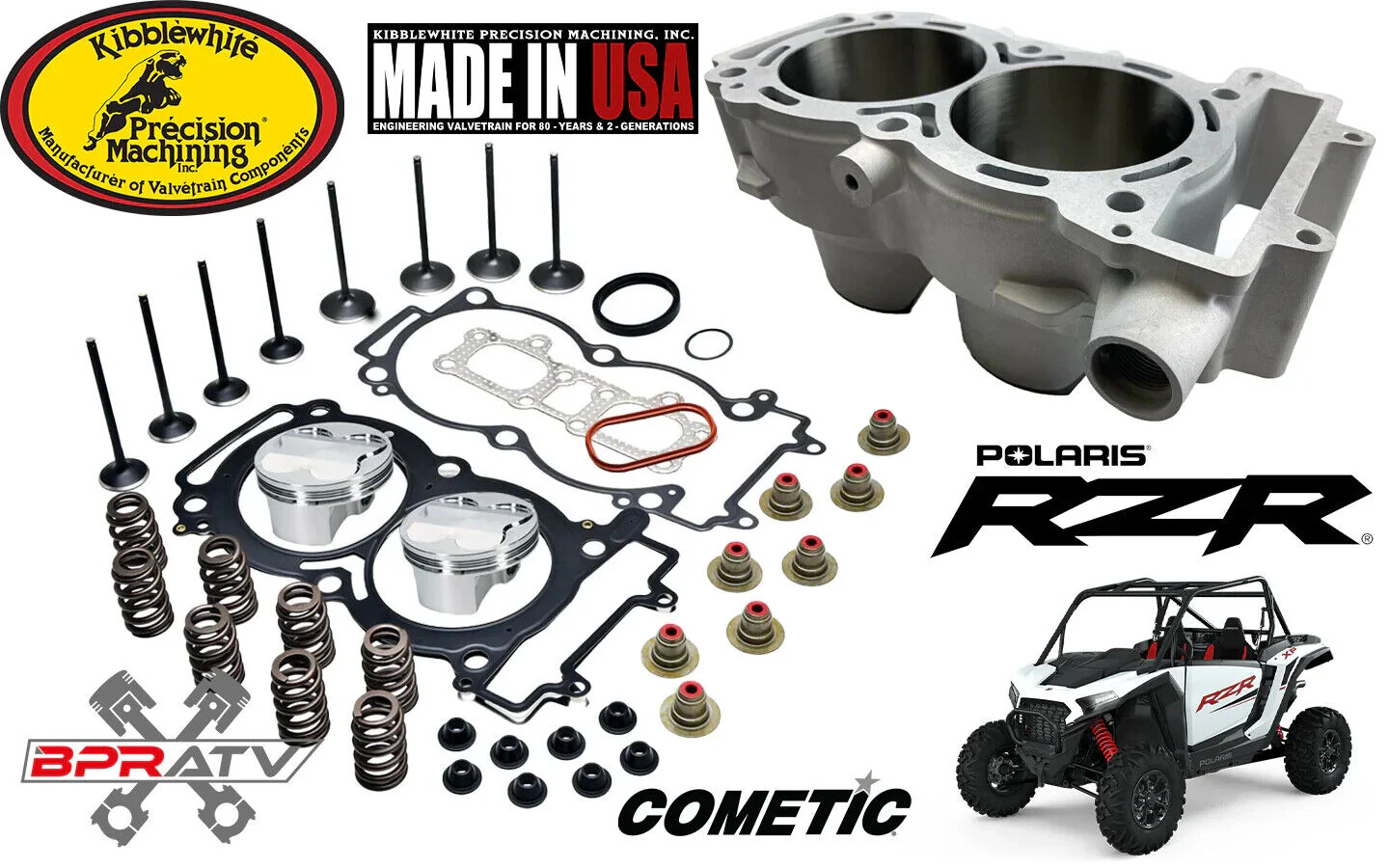 Polaris RZR XP1000 XP 1000 OEM Kibblewhite Wiseco Cylinder Head Top Rebuild Kit - Image 4