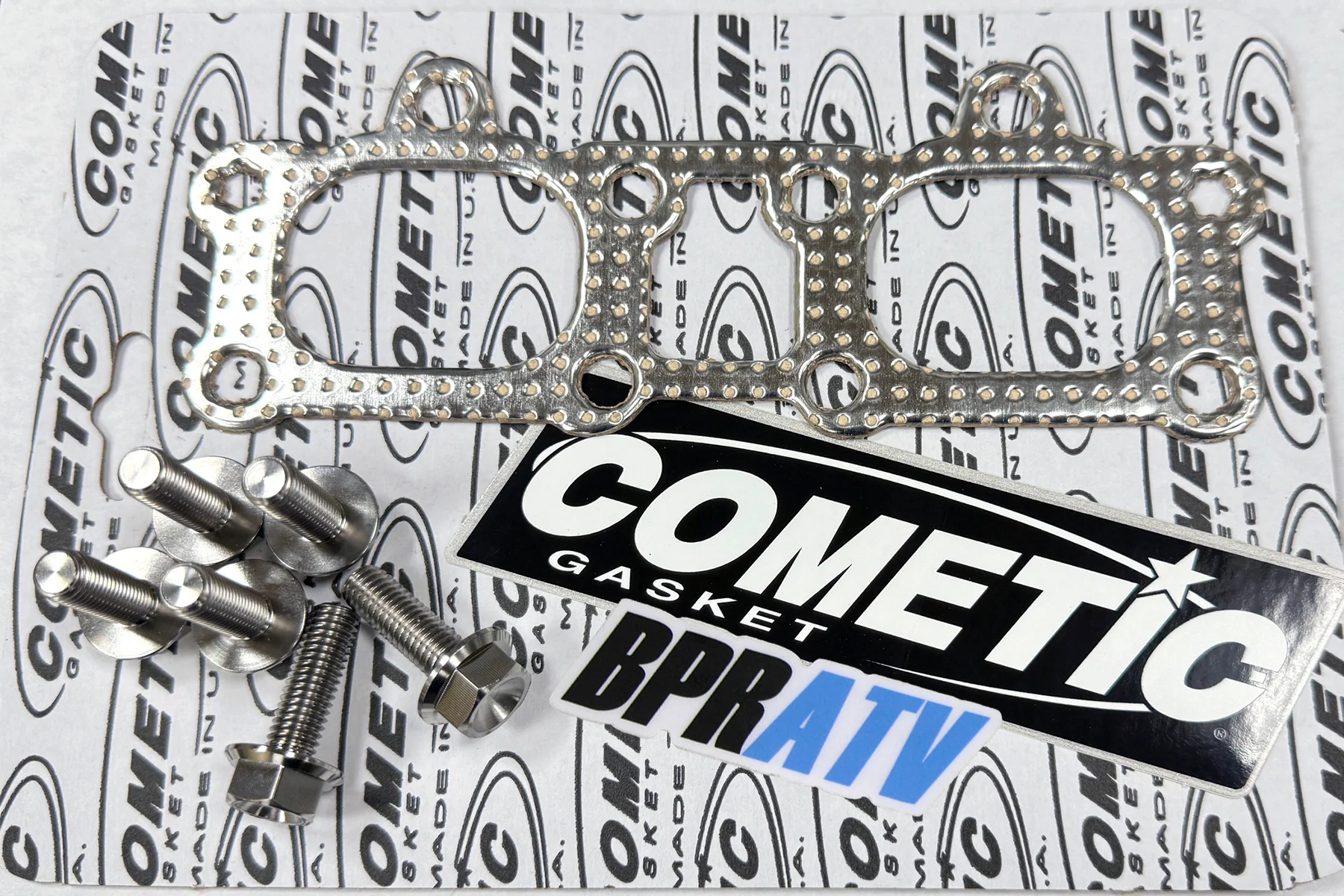 Polaris RZR XP4 Ranger XP 900 Cometic Exhaust Manifold Gasket BPR Titanium Bolts - Image 2