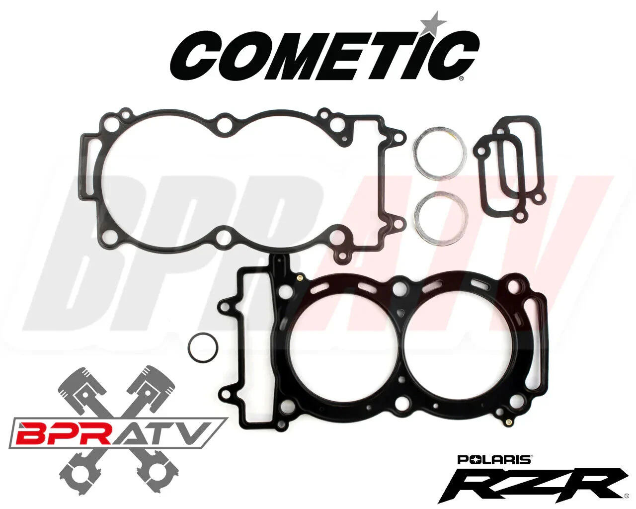 Polaris RZR XP900 XP 900 93mm Bore MLS Cometic Top End Gasket Valve Viton Seals - Image 3