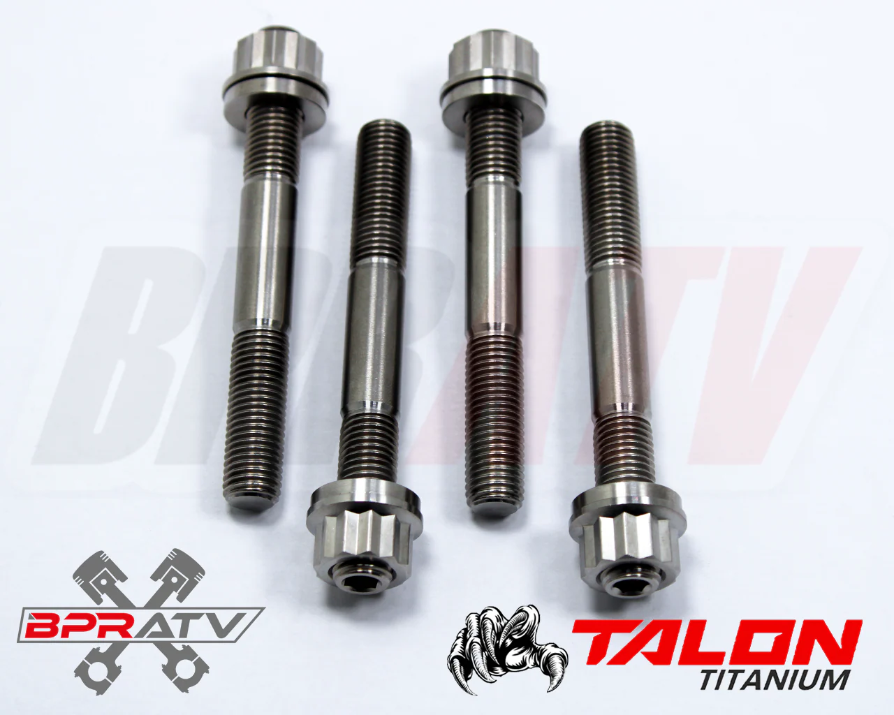 Polaris Sportsman 500 Cylinder Stud Bolts TITANIUM Studs Nut Case Bolt Kit Set - Image 15