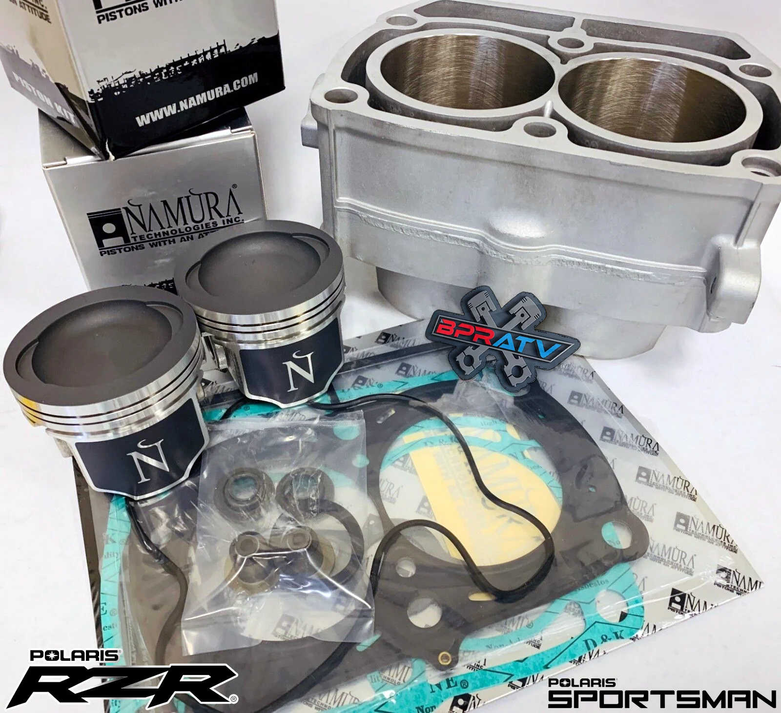 Polaris Sportsman Ranger 700 Cylinder Namura Pistons Gasket Top End Rebuild Kit - Image 2