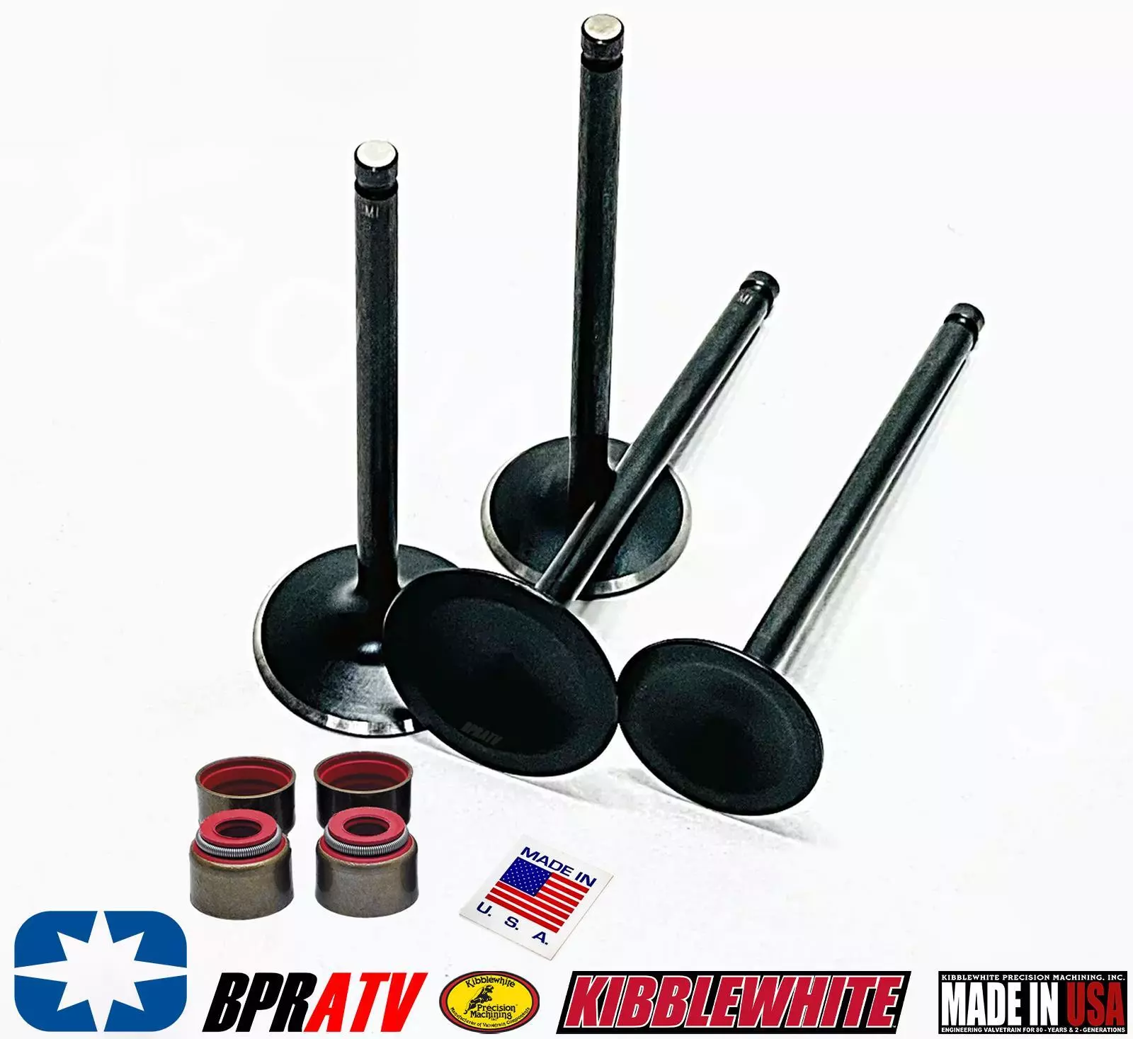 Predator 500 Kibblewhite Valves Stock OEM Aftermarket Replacement KPMI RED Seals - Image 2