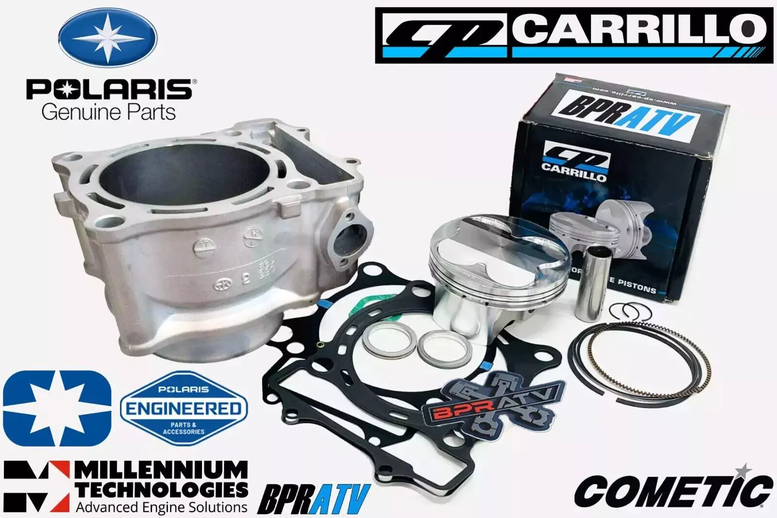 Predator Outlaw 500 Big Bore 105mm OEM Cylinder Top End Kit JE Cometic Gasket - Image 4
