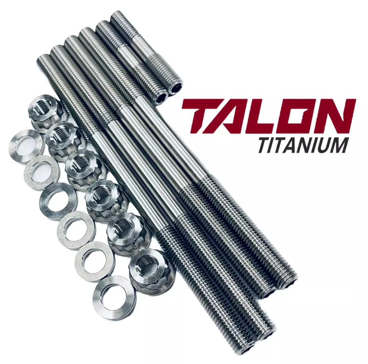 Raptor 660 660R Cylinder Head Studs TITANIUM Stud Nut Upgrade Heavy Duty Kit Set - Image 3