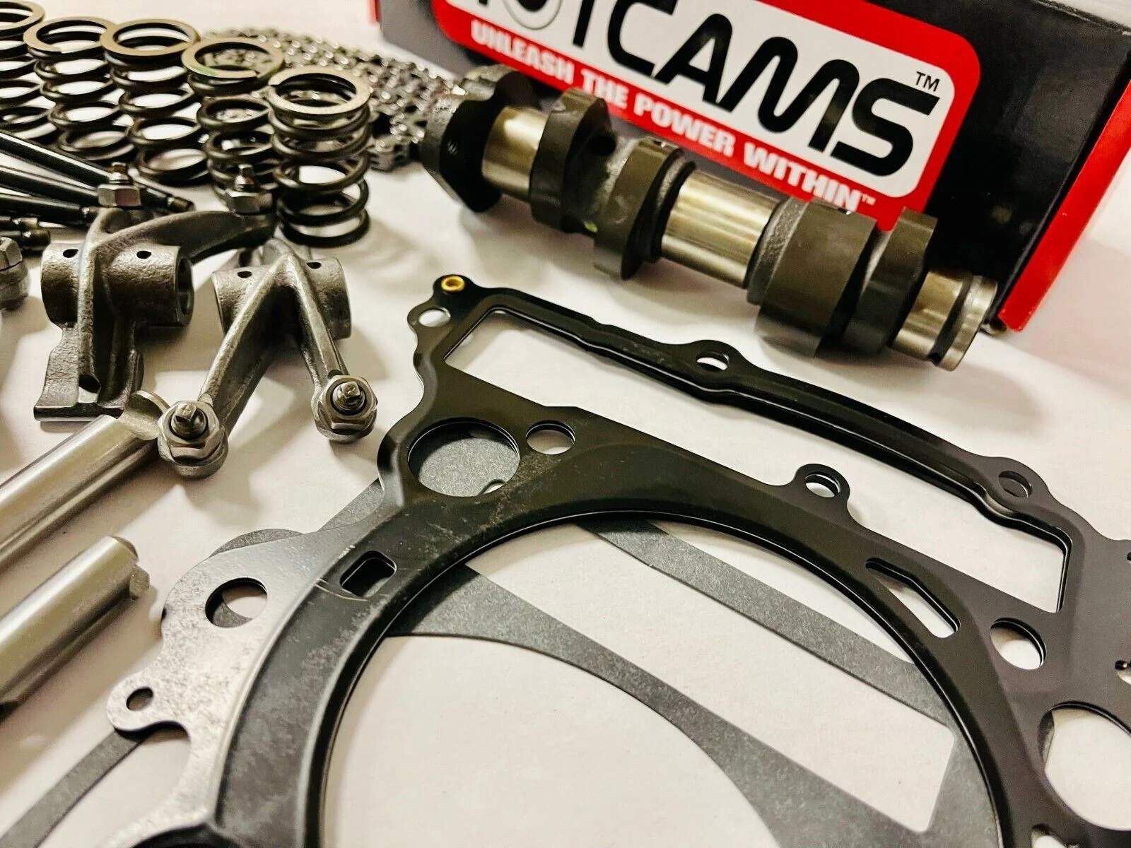 Raptor 660 Stage 2 Hotcam Hot Cam Shaft Complete Head Rebuild Valves Rocker Seal - Image 3