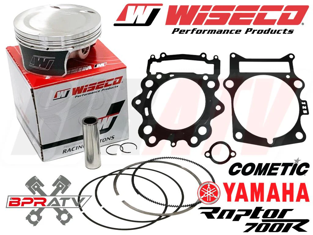 Raptor 700 105.5mm Hi Comp Big Bore Kit 14:1 Wiseco Race Gas 734 Top End Rebuild - Image 3