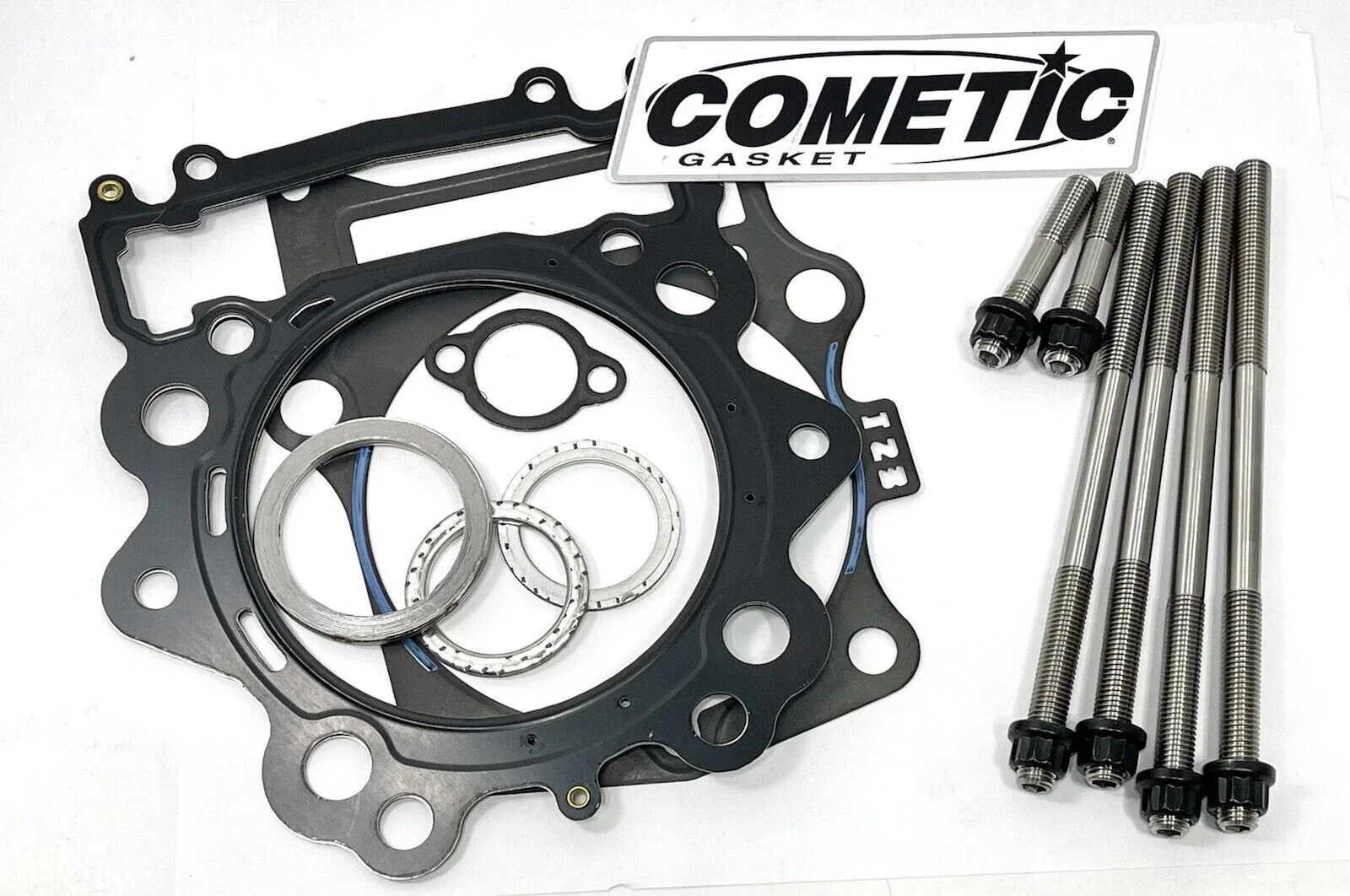 Raptor 700 Titanium Head Studs 108mm Head Gaskets Ti Stud Cometic Gasket Kit +6