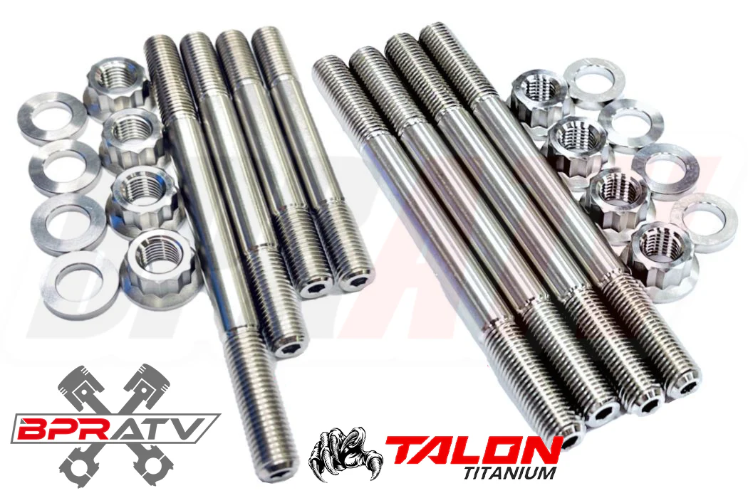 Raptor Rhino 660 Ti Head Cylinder Studs Aftermarket Heavy Duty Stud BOTH Kit Set - Image 19